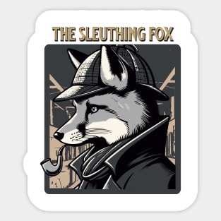 Fox detective Sticker